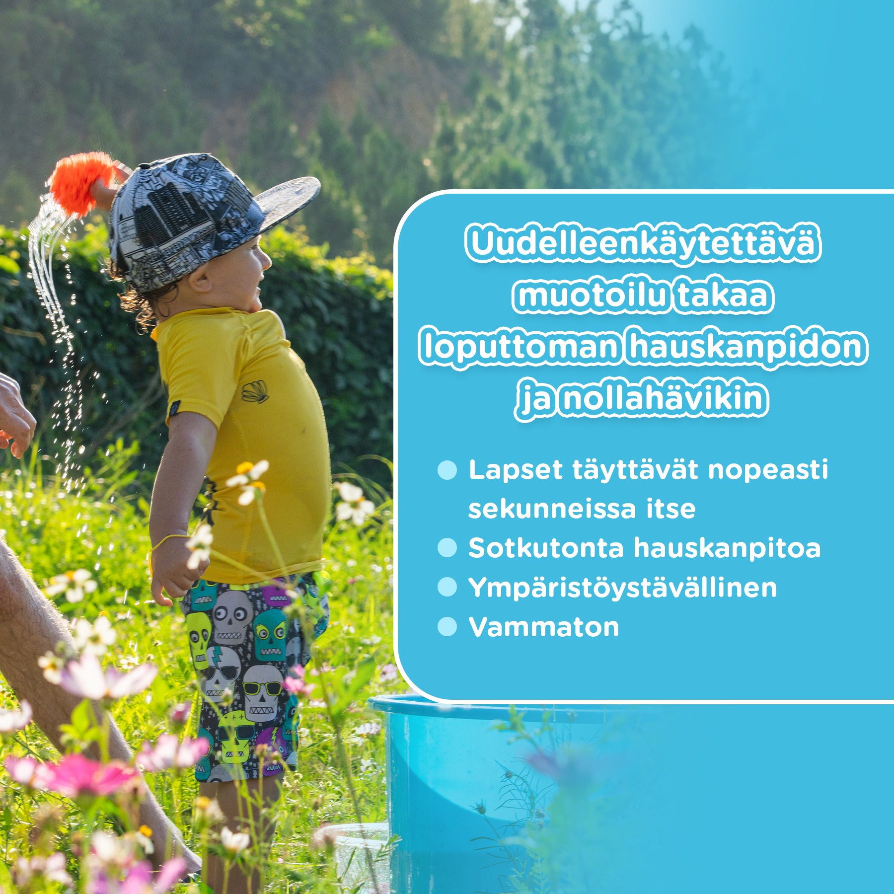 KiddoSpace uudelleenkäytettävät vaahtomuoviset vesipallot