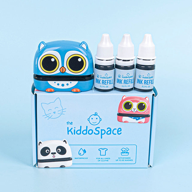 KiddoStamp™ - Mustan musteen leimapaketti